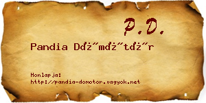 Pandia Dömötör névjegykártya